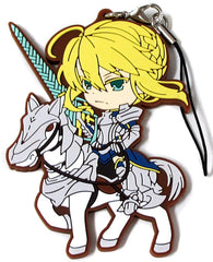 Lancer Artoria Pendragon Fate/Grand Order Ichiban Kuji Kyun Character Order Singularity 6 Kyun Chara Illustrations Rubber Charm Prize K Key Ring [USED]