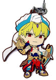 Caster/Gilgamesh Fate/Grand Order Ichiban Kuji Kyun Character Order Singularity 7 Kyun Chara Illustrations Rubber Charm Prize L Key Ring [USED]