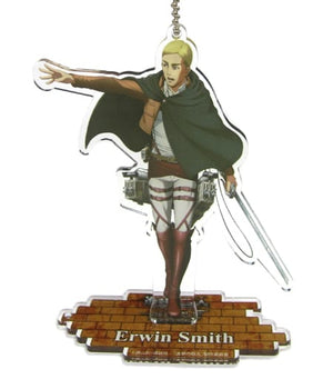 Erwin Smith Attack on Titan Acrylic Stand Keychain Attack On Titan in Joypolis -Season2- Limited Key Ring [USED]