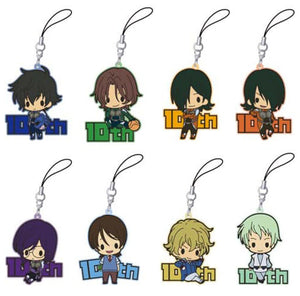 All 8 Types Set Mobile Suit Gundam 00 Rubber Strap Collection Key Ring [USED]