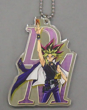 Yami Yugi Yu-Gi-Oh! Duel Monsters Ichiban Cafe Yu-Gi-Oh Series-Legend Duel-Acrylic Mirror Keychain Key Ring [USED]