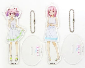 Iroha Tamaki Madoka Kaname Magia Record Puella Magi Madoka Magica Side Story Acrylic Mascot C92 Limited Newly Drawn Visa Prepaid Card Set Attached Benefits Set of 2 Key Ring [USED]