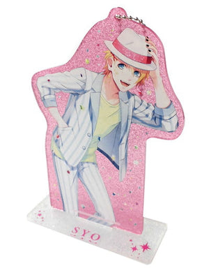 Sho Kurusu Uta no Prince Sama Acrylic Key Chain With Stand Glitter Star Ver. 7th Special Anniversary Key Ring [USED]