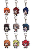 All 9Types Set Love Love Live! Sunshine!! mogu mogu Aqours Acrylic Keycahin Key Ring [USED]