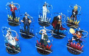All 8 Types Set My Hero Academia BIG Acrylic Keychain Collection with Stand Tokyu Hands & Animate Limited Key Ring [USED]