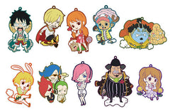 Monkey D. Luffy, etc. One Piece Toys Works Collection Nitengomu Whole Cake Island Arc All 10 Types Set Key Ring [USED]