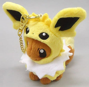 Eevee Jolteon Mascot Poncho Series Pokemon Pokemon Center Limited Key Ring  [USED]