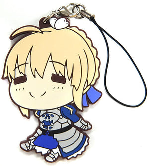 Saber Armor Fate/stay night: Heaven's Feel Ichiban Kuji Mojishi Lease Poya Rubber Charm Prize E Key Ring [USED]