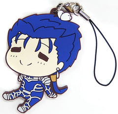 Lancer Fate/stay night: Heaven's Feel Ichiban Kuji Mojishi Lease Poya Rubber Charm Prize E Key Ring [USED]
