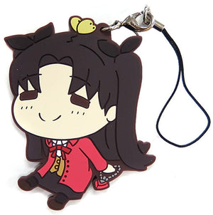 Rin Tohsaka Fate/stay night: Heaven's Feel Ichiban Kuji Mojishi Lease Poya Rubber Charm Prize E Key Ring [USED]