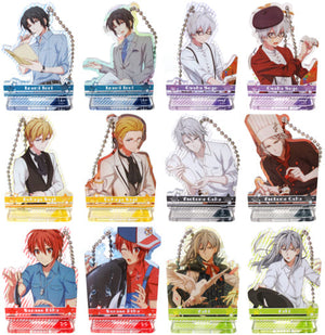 All 12 Types Set Idolish7 Acrylic Keychain Collection with Stand B Key Ring [USED]