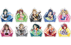 All 10 Types Set The Idolmaster Cinderella Girls Traiding Acrylic Keychaine Key Ring [USED]