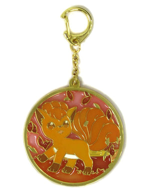 Vulpix Vulpix ’s Crystal Season Stained Glass Style Keychain Pokemon Pokemon Center Limited Key Ring  [USED]