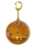 Vulpix Vulpix's Crystal Season Stained Glass Style Keychain Pokemon Pokemon Center Limited Key Ring  [USED]