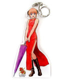 Kagura Acrylic Keychain Big Gintama x J World Kacho Fugetsu Kagura Key Ring [USED]