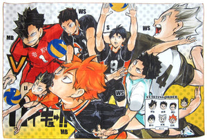 Hinata Shoyo etc Reader Selection Ver. BIG Towel Haikyu !! Jump Characters Store Goods Towel [USED]