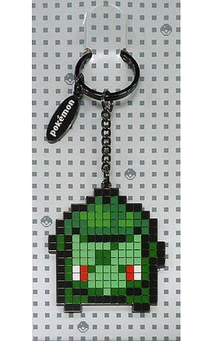 Bulbasaur Game Dot Metal Keychain Pokemon Pokemon Center Limited Key Ring  [USED]