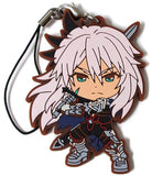 Saber of Black Fate/Apocrypha Ichiban Kuji Black Faction Ver. Kyun Chara Illustrations Rubber Charm Prize G Key Ring [USED]