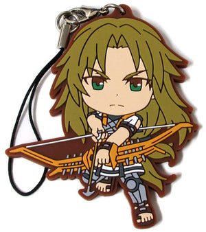 Archer of Black Fate/Apocrypha Ichiban Kuji Black Faction Ver. Kyun Chara Illustrations Rubber Charm Prize G Key Ring [USED]