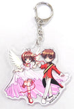 Sakura Kinomoto Li Syaoran Cardcaptor Sakura Movie 2: The Sealed Card Acrylic Key Chain Revival Screening Theater Limited Key Ring [USED]