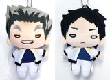 Bokuto & Akaashi Jersey Nitotan Plush Toy Set with Ball Chain 2 Set Haikyu !! x JUMP SHOP 2017 Men's Volleyball Club Joint Practice Session Plush Toys [USED]