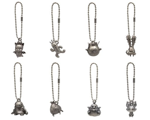 Moogle, etc. Final Fantasy 14 Minion Metal Charm All 8 Types Set Charm [USED]