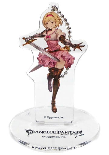 Djeeta GRANBLUE FANTASY Big Acrylic Key Holder with Stand Skin Collection B Granblue Fes 2017 Limited Key Ring [USED]