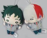 Midoriya & Todoroki Set Nitotan Plush With Ball Chain Set School Uniform My Hero Academia Jump Festa 2018 Goods Key Ring [USED]