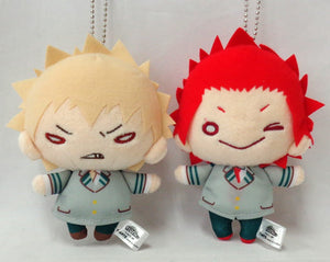 Bakugo & Kirishima Set Nitotan Plush Toy Set with Ball Chain My Hero Academia Jump Festa 2018 Goods Plush Toys [USED]