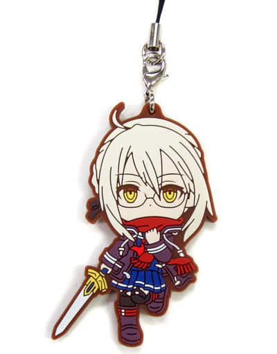 Berserker/Mysterious Heroine X Alter Servant Girls Ver. Fate/Grand Order Ichiban Kuji Kengo Issen: Miyamoto Musashi, Koko ni Suizan! Kyun Chara Illustrations Rubber Charm Prize F Key Ring [USED]