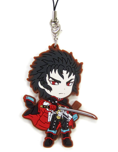 Berserker/Toshizo Hijikata Servant Boys Ver. Fate/Grand Order Ichiban Kuji Kengo Issen: Miyamoto Musashi, Koko ni Suizan! Kyun Chara Illustrations Rubber Charm Prize G Key Ring [USED]