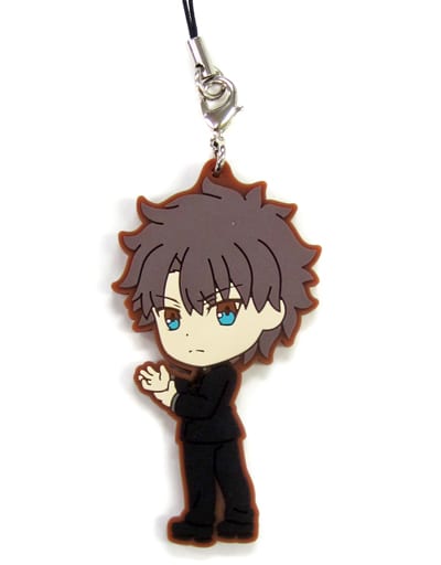 Male Main Character Servant Boys Ver. Secret Fate/Grand Order Ichiban Kuji Kengo Issen: Miyamoto Musashi, Koko ni Suizan! Kyun Chara Illustrations Rubber Charm Prize G Key Ring [USED]