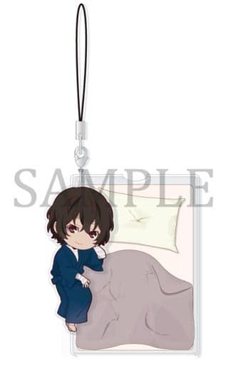 Osamu Dazai Bungo Stray Dogs Good Night Acrylic Strap Key Ring [USED]