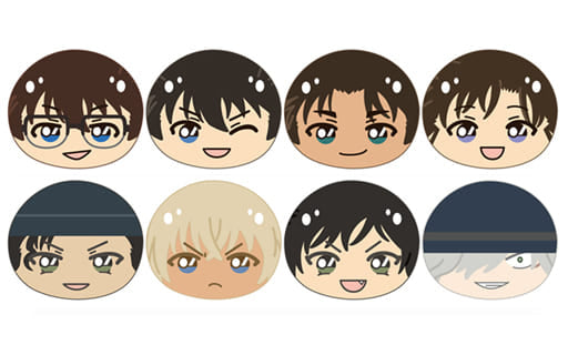 Conan Edogawa, etc. Detective Conan Omanjuu Niginigi Mascot 2 All 8 Types Set Key Ring [USED]
