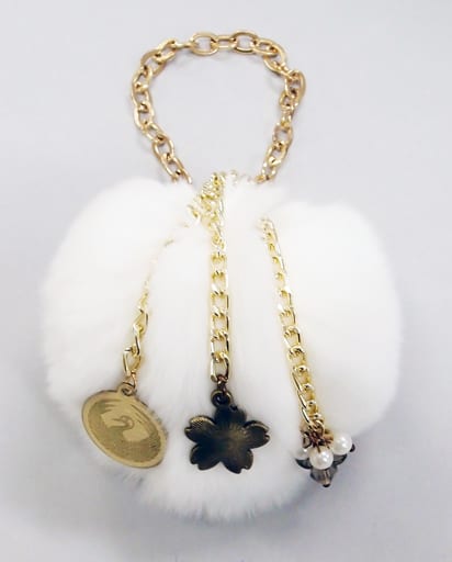 Tsurumaru Kuninaga Touken Ranbu ONLINE Hairball Strap Taiwan Limited Key Ring [USED]