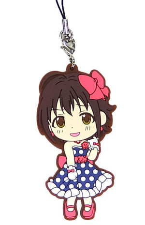 Wakiyama Tamami THE iDOLM@STER Cinderella Girls Ichiban Kuji Let's Party! Rubber Charm Kyun Chara Illustrations Prize F Key Ring [USED]