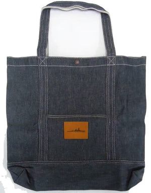 Battleship Haruna Special Gentleman Denim Tote Bag Kantai Collection x Mitsukoshi Third Operation Bag [USED]