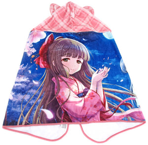 Yoshino Yorita THE iDOLM＠STER Cinderella Girls Hooded Towel Towel [USED]