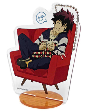 Leonardo Watch Accrylic Stand Keychain Ani Kuji Blood Blockade Battlefront & Beyond B Prize Key Ring [USED]