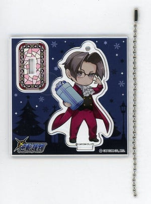 Mitsurugi Reiji Acrylic Stand Keychain Ace Attorney Attraction Festa in Tokyo Tower Goods Key Ring [USED]