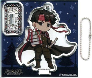 Asogi Kazuma Acrylic Stand Keychain The Great Ace Attorney: Adventures Attraction Festa in Tokyo Tower Goods Key Ring [USED]