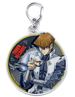 Kaiba Seto Teacup Yu-Gi-Oh! THE DARK SIDE OF DIMENSIONS x TOWER RECORDS Trading Acrylic Keychain Key Ring [USED]