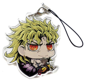 DIO JoJo's Bizarre Adventure Acrylic Strap Invitation From Dio's Mansion in J-World Tokyo Limited Minigame Terrence's Maybe Oraora!? Prize B Key Ring [USED]