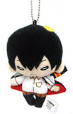 Hibari Kyoya with Hibard ver. Nitotan Ball Chain Plush Reborn! Key Ring [USED]