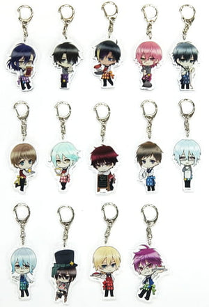 All 14 Types Set Ikemen Kakumei Alice to Koi no Mahou x PRINCESS CAFE Acrylic Keychain Key Ring [USED]