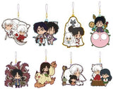 All 8 Types Set Takahashi Rumiko Rumic Collection Pair Rubber Strap Collection Inuyasha Collection Key Ring [USED]