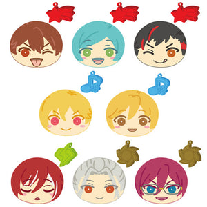 All 8 Type Set Ensemble Stars! Omaju Nigi Nigi Mascot Plus 2  Key Ring  [USED]