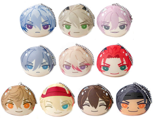 Kenshin Uesugi, etc. Sengoku Night Blood Omanjuu Niginigi Mascot 2 All 10 Types Set Key Ring [USED]
