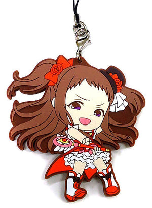 Rena Koseki THE iDOLM@STER Cinderella Girls Ichiban Kuji Cinderella's Adventure! Rubber Charm Kyun Chara Illustrations Prize F Key Ring [USED]