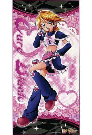 Cure Black Jumbo Towel Futari wa Pretty Cure Towel [USED]